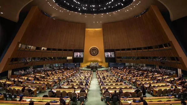 بث مباشر... انطلاق أعمال اليوم الثاني للمؤتمر الدولي بشأن حل الدولتين في نيويورك  - سبوتنيك عربي