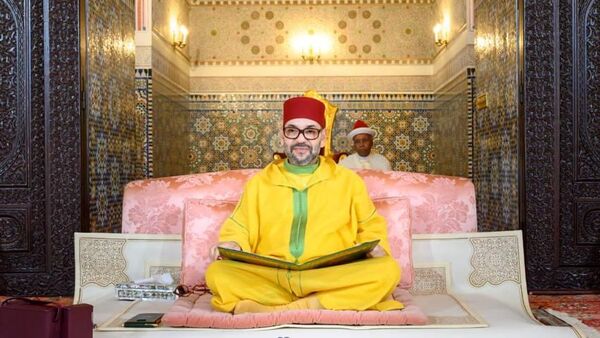 العاهل المغربي الملك محمد السادس، في خطاب وُجه إلى الشعب، بمناسبة الذكرى الـ26 لعيد العرش - سبوتنيك عربي