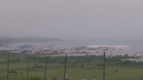 الخدمة الجيوفيزيائية التابعة لأكاديمية العلوم الروسية تنشر لقطات من آثار الزلزال في مدينة سيفيروكوريلسك. - سبوتنيك عربي