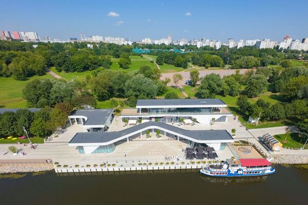 صورة جوية لنهر موسكو بالقرب من محمية ومتحف "كولومينسكوي" - سبوتنيك عربي