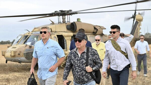 المبعوث الأمريكي للشرق الأوسط، ستيف ويتكوف، يجري زيارة إلى قطاع غزة، 1 أغسطس/ آب 2025 - سبوتنيك عربي