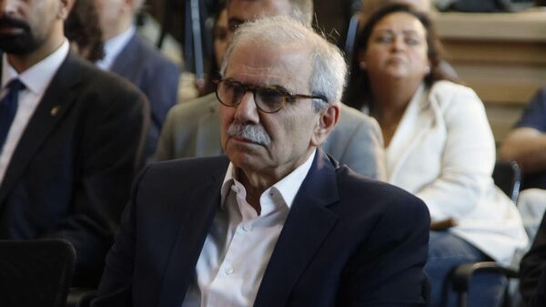 نواف سلام خلال جلسة حوارية خاصة لمناقشة تداعيات انفجار مرفأ بيروت في الذكرى الخامسة لوقوعه - سبوتنيك عربي