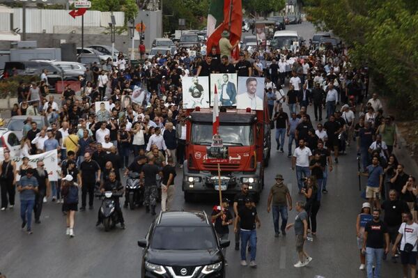 أهالي ضحايا انفجار مرفأ بيروت يحيون الذكرى الخامسة للفاجعة  - سبوتنيك عربي