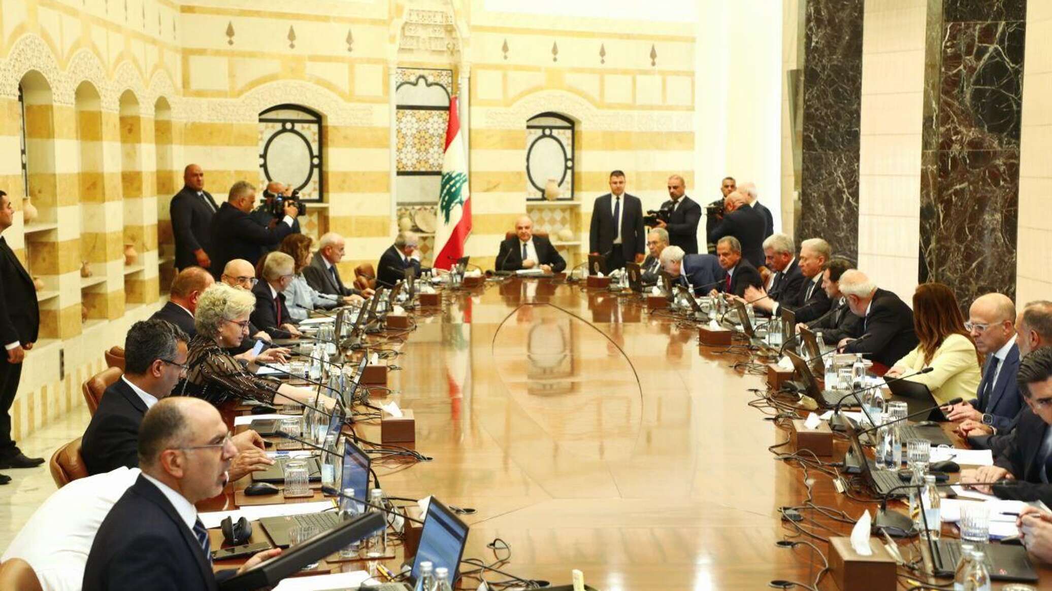 انطلاق جلسة مجلس الوزراء اللبناني برئاسة عون في بعبدا... وحصرية السلاح أبرز البنود