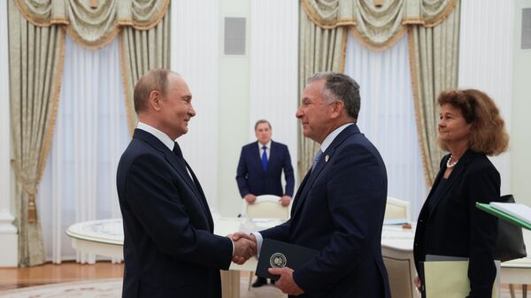  الرئيس الروسي فلاديمير بوتين، والمبعوث الخاص للرئيس الأمريكي ستيف ويتكوف، التي جرت في الكرملين - سبوتنيك عربي