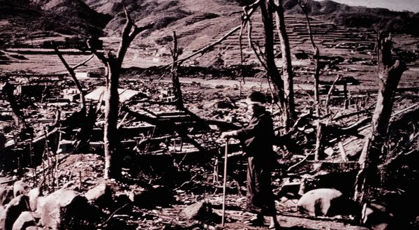 دمار مدينة ناغازاكي بعد انفجار القنبلة النووية الأمريكية، عام 1945 - سبوتنيك عربي