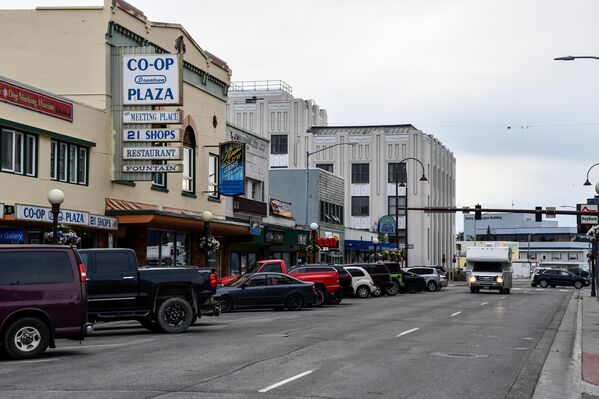 صورة من وسط مدينة فيربانكس في ولاية ألاسكا. - سبوتنيك عربي