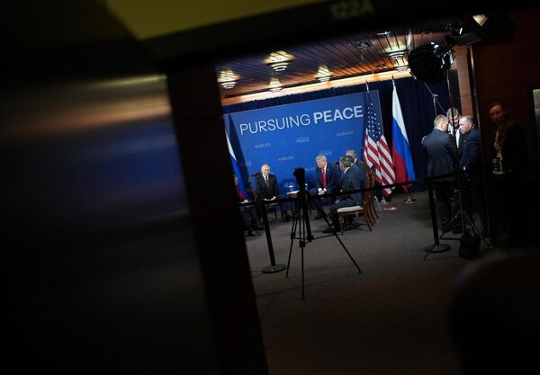 قمة الرئيسين الروسي فلاديمير بوتين، والأمريكي دونالد ترامب، في ألاسكا - سبوتنيك عربي