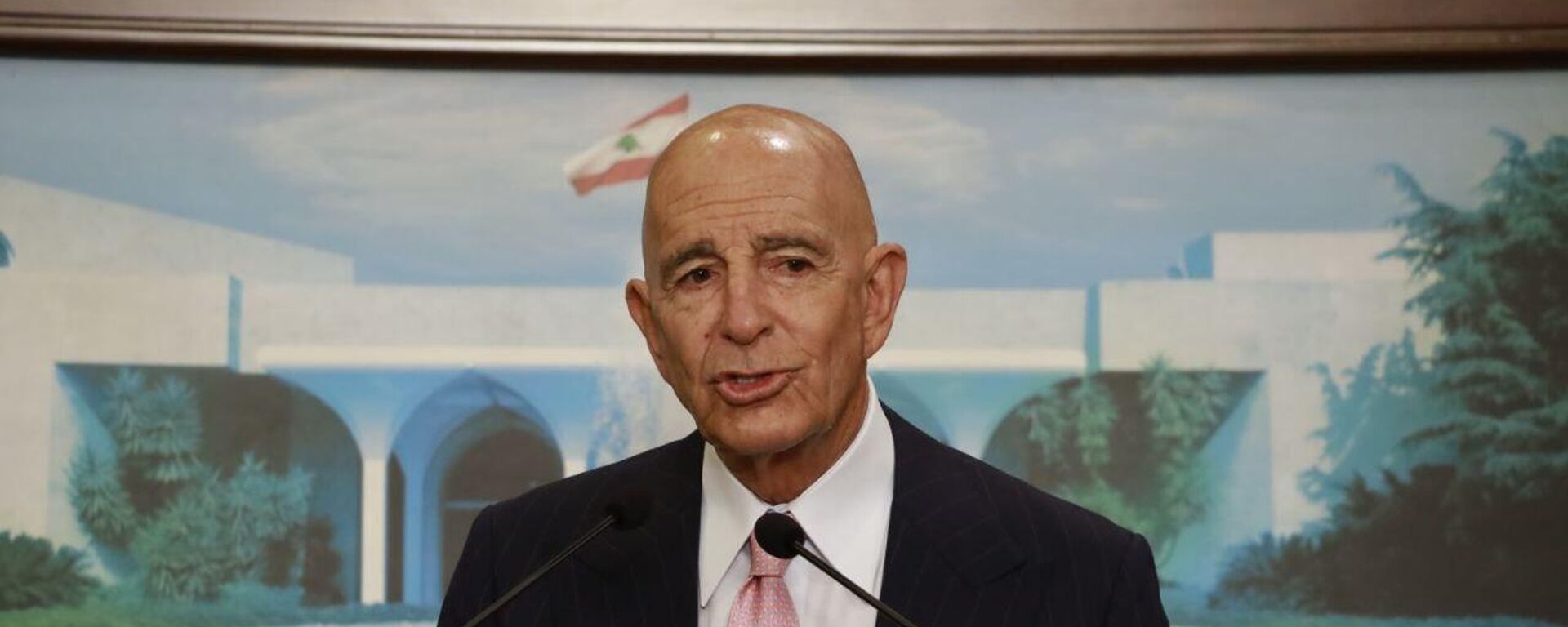 المبعوث الأمريكي توم باراك في مؤتمر صحفي في لبنان  - سبوتنيك عربي, 1920, 20.10.2025