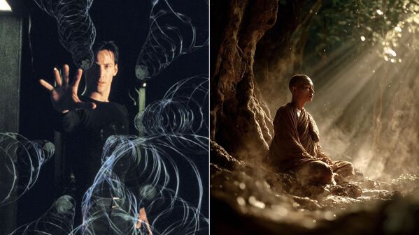 نيو من فيلم الماتريكس وبوذا - سبوتنيك عربي