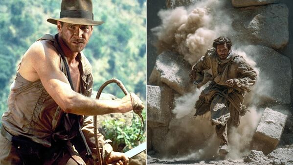 إنديانا جونز وجيوفاني بيلزوني، فيلم إنديانا جونز مستوحى من المغامر جيوفاني بيلزوني، الذي نهب المقابر المصرية بمفرده في القرن التاسع عشر - سبوتنيك عربي