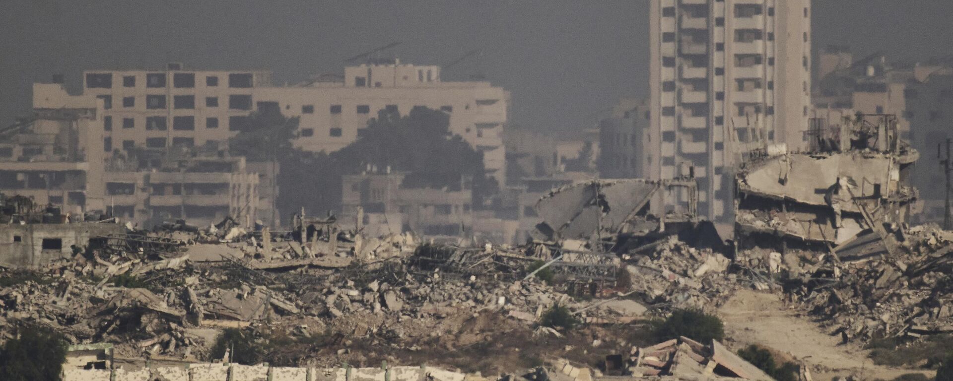 مباني دمرت خلال العمليات العسكرية الإسرائيلية في شمال قطاع غزة - سبوتنيك عربي, 1920, 25.09.2025