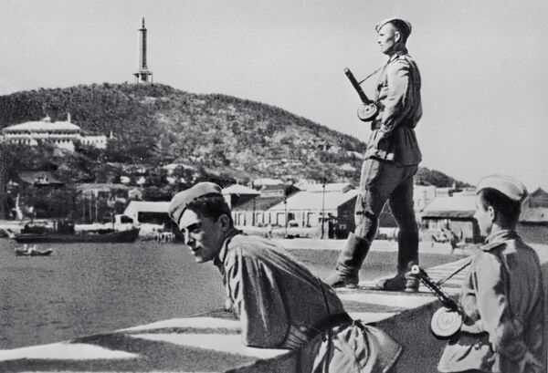 جنود الجيش السوفييتي في ميناء بورت آرثر، 1939-1945)، الحرب العالمية الثانية، - سبوتنيك عربي