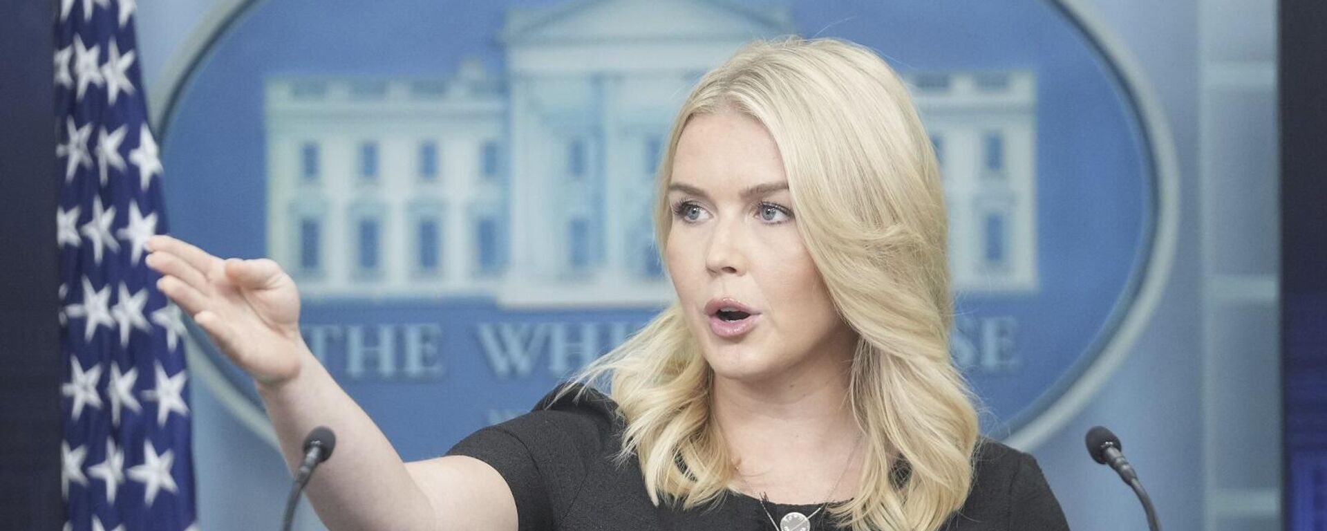 المتحدثة باسم البيت الأبيض، كارولين ليفيت - سبوتنيك عربي, 1920, 29.09.2025