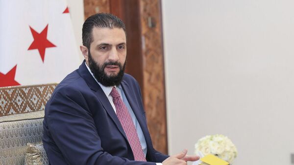 الرئيس السوري للمرحلة الانتقالية، أحمد الشرع - سبوتنيك عربي