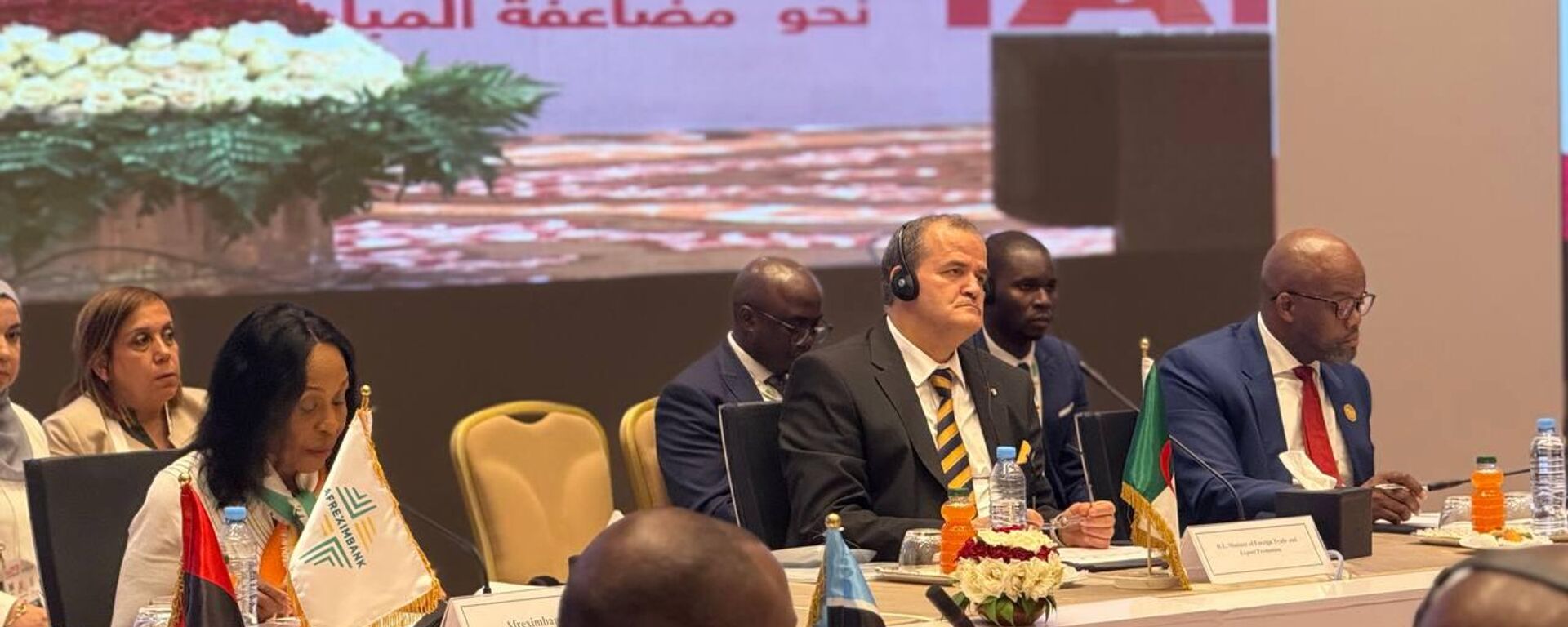 الأمين العام لمنطقة التجارة الحرة القارية الأفريقية (زليكاف)، وامكيلي مين، خلال حضوره النسخة الرابعة من المعرض الأفريقي للتجارة البينية، 5 سبتمبر/ أيلول 2025 - سبوتنيك عربي, 1920, 05.09.2025