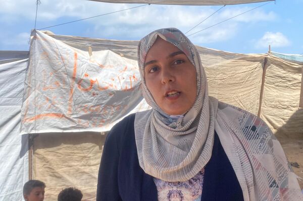 مبادرة &quot;مدرسة مريم&quot; لتعليم الأطفال النازحين في غزة - سبوتنيك عربي