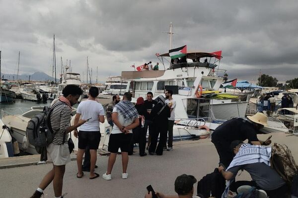 &quot;أسطول الصمود العالمي&quot; لكسر الحصار عن غزة - سبوتنيك عربي