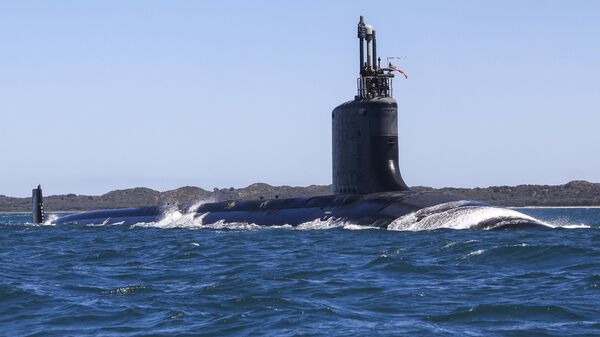 غواصة الهجوم السريع يو إس إس مينيسوتا (SSN-783) من فئة فيرجينيا، قبالة الساحل الغربي لأستراليا، الأحد، 16 مايو 2025. - سبوتنيك عربي