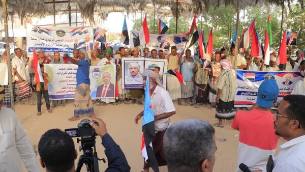 المجلس الانتقالي الجنوبي في اليمن واحتشاد في شوارع عدن - سبوتنيك عربي