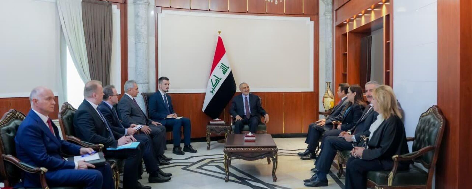 شويغو يبحث مع رئيس مجلس النواب العراقي التعاون الاقتصادي والتنسيق في مجال مكافحة الإرهاب  - سبوتنيك عربي, 1920, 16.09.2025