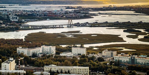 منظر لجسر الألفية في قازان. منظر لجسر الألفية في قازان. - سبوتنيك عربي