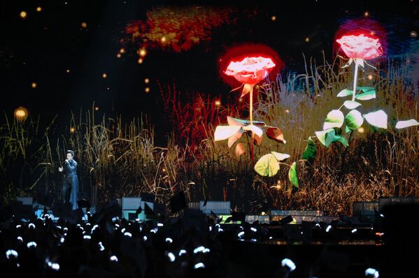 سلوبودان تركوليا (صربيا)، في المسابقة الموسيقية الدولية &quot;إنترفيجن&quot;، بالعاصمة الروسية موسكو - سبوتنيك عربي