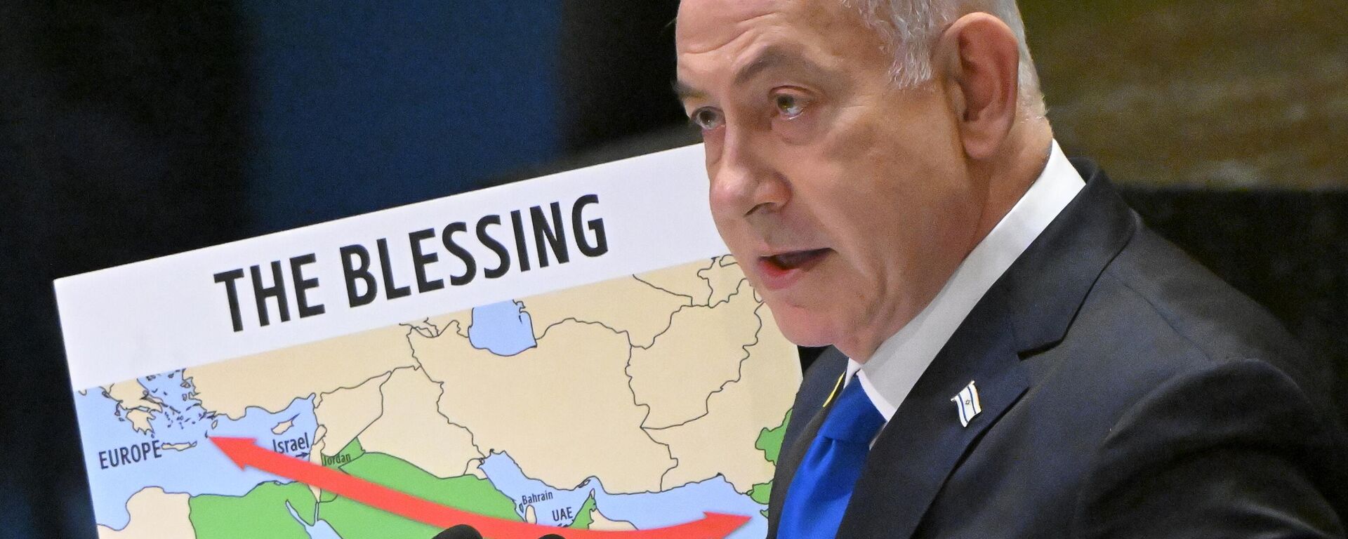 رئيس الوزراء الإسرائيلي، بنيامين نتنياهو في الجمعية العامة للأمم المتحدة - سبوتنيك عربي, 1920, 27.09.2025