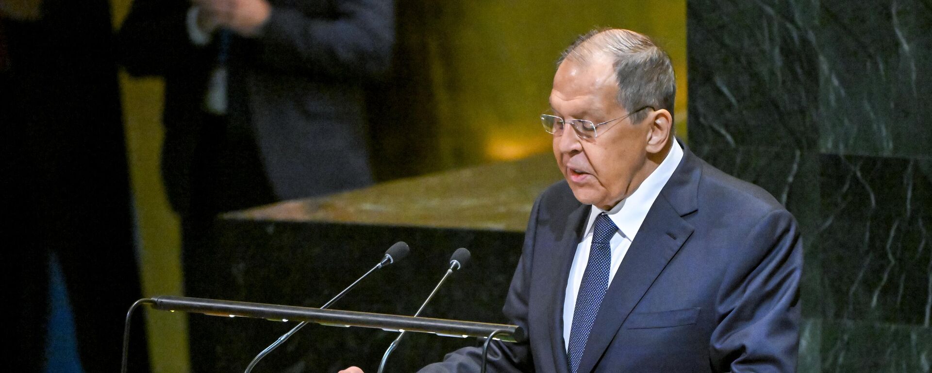 لافروف خلال كلمة في الدورة الـ  80 للجمعية العامة للأمم المتحدة - سبوتنيك عربي, 1920, 27.09.2025