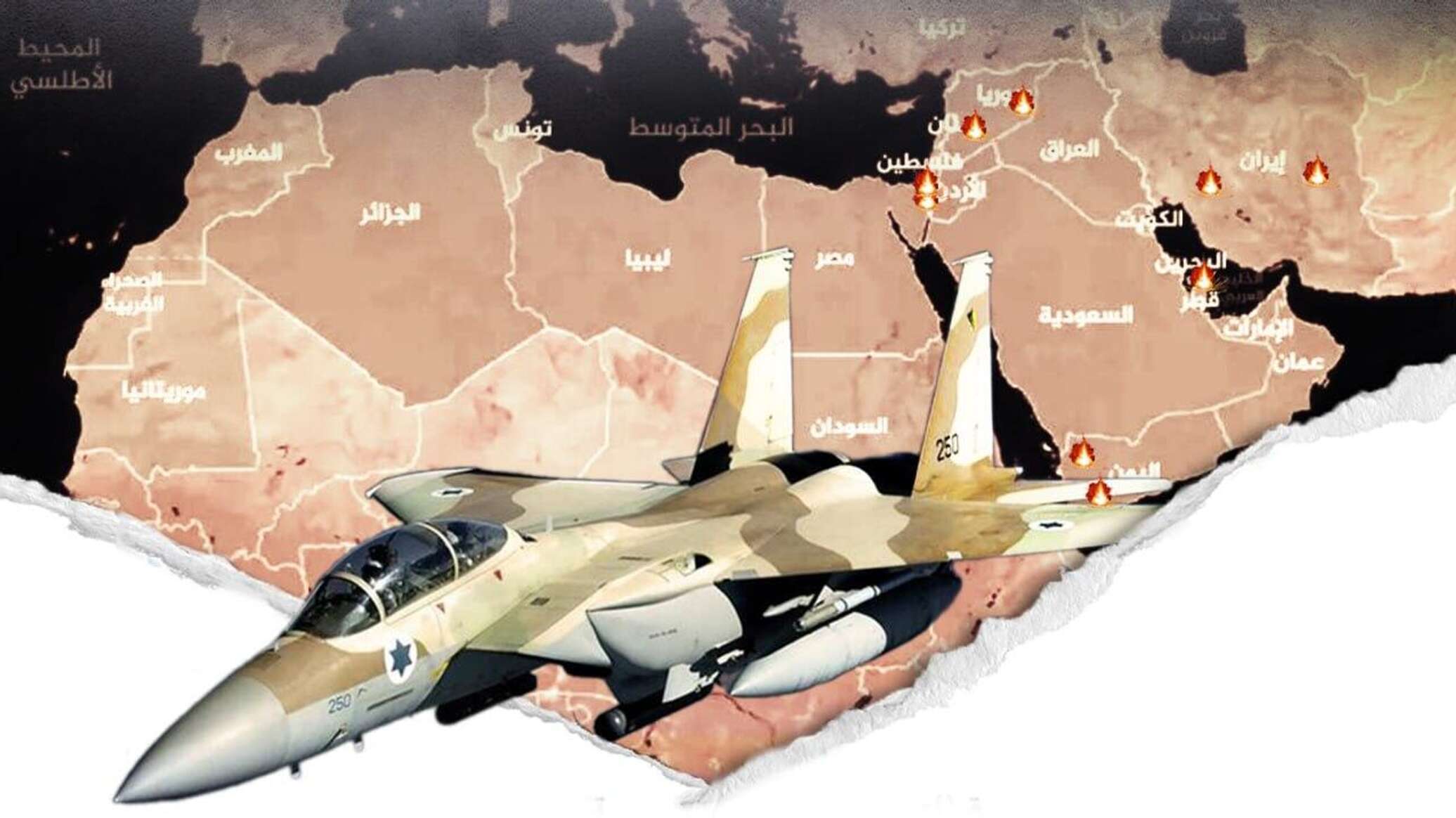 الضربات الإسرائيلية على الدول المجاورة منذ 7 أكتوبر 2023