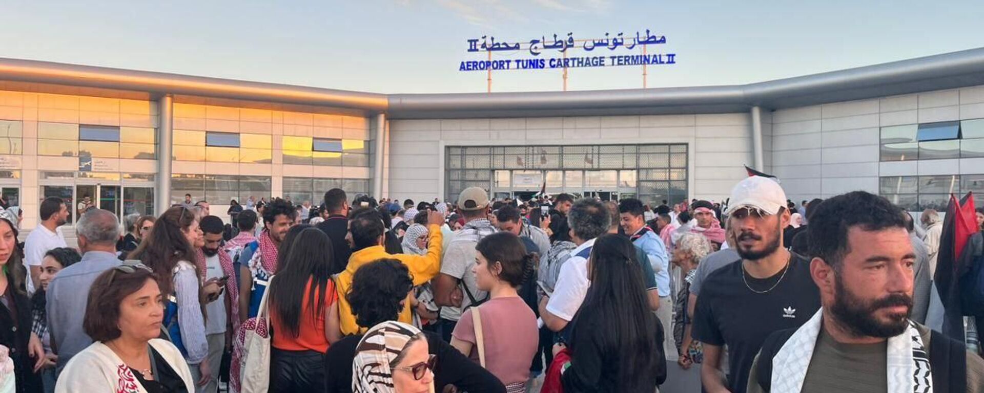 وسط استقبال شعبي.. وصول الدفعة الأخيرة من التونسيين المشاركين في أسطول الصمود - سبوتنيك عربي, 1920, 08.10.2025