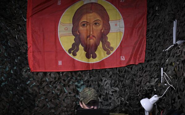 مركز القيادة في منطقة العمليات العسكرية الخاصة. مركز القيادة في منطقة العمليات العسكرية الخاصة. - سبوتنيك عربي