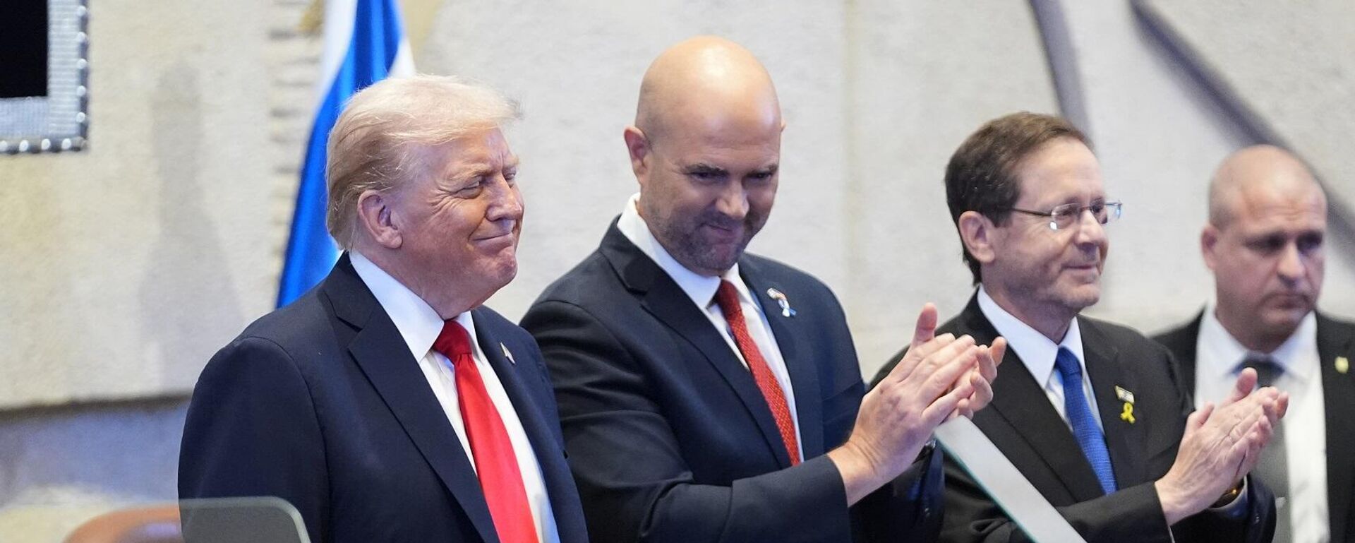 الرئيس الأمريكي، دونالد ترامب، يصل إلى الكنيست الإسرائيلي لإلقاء كلمة، 13 أكتوبر/ تشرين الأول 2025 - سبوتنيك عربي, 1920, 13.10.2025