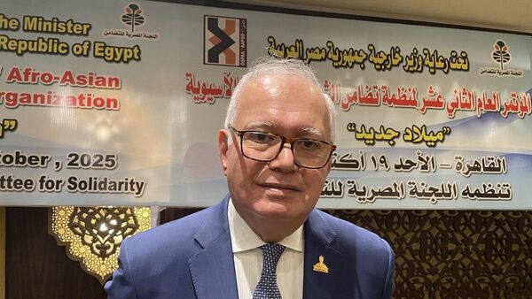 السفير محمد العرابي وزير الخارجية المصري الأسبق ورئيس منظمة تضامن الشعوب الأفروآسيوية - سبوتنيك عربي