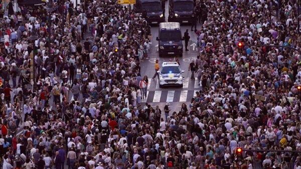 مظاهرات في إسبانيا - سبوتنيك عربي