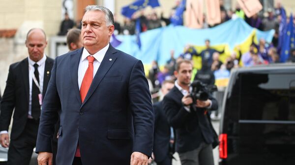 رئيس الوزراء المجري فيكتور أوربان في قمة الاتحاد الأوروبي غير الرسمية في جمهورية التشيك - سبوتنيك عربي