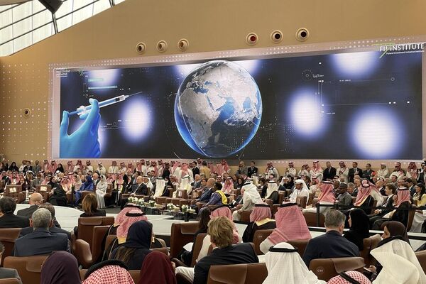 انطلاق فعاليات &quot;مبادرة مستقبل الاستثمار&quot; في نسختها التاسعة بالعاصمة السعودية الرياض، بحضور زعماء ورؤساء ورؤساء وزراء، ووزراء للعديد من الدول - سبوتنيك عربي