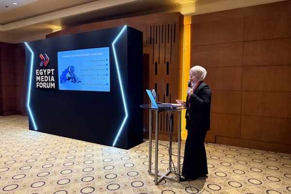 تفاعل كبير مع جلسة مديرة &quot;سبوتنيك عربي&quot; بالإنابة في منتدى مصر للإعلام حول تجربة الوكالة في استخدام الذكاء الاصطناعي - سبوتنيك عربي