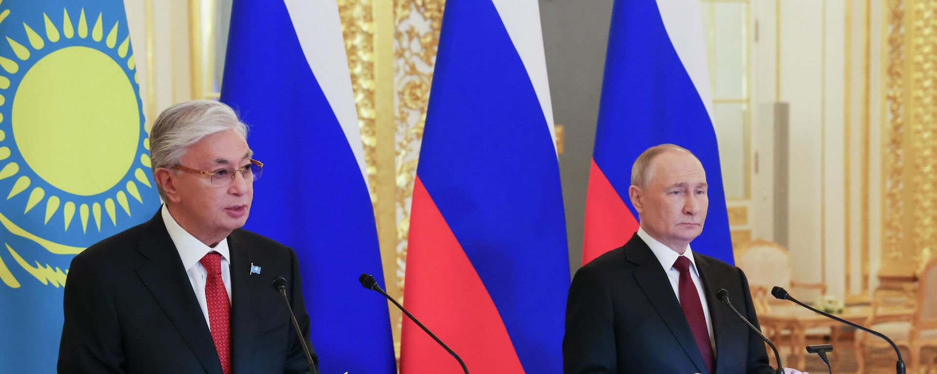 الرئيس الروسي فلاديمير بوتين مع  الرئيس الكازاخستاني قاسم جومارت توكايف - سبوتنيك عربي, 1920, 12.11.2025