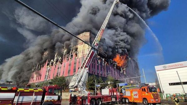 حريق مركز تجاري في كوريا الجنوبية - سبوتنيك عربي