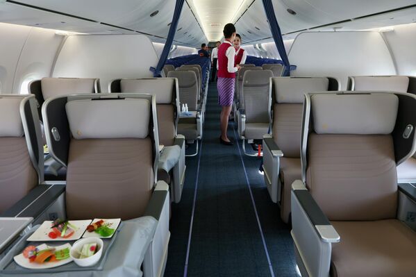 صورة تظهر مقاعد ركاب طائرة &quot;C919&quot; الصينية الصنع. - سبوتنيك عربي