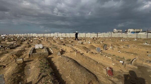 الحانوتي طافش أبو حطب، قطاع غزة  - سبوتنيك عربي