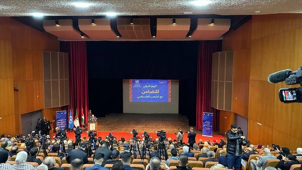 إحياء اليوم العالمي للتضامن مع الشعب الفلسطيني في الجزائر - سبوتنيك عربي