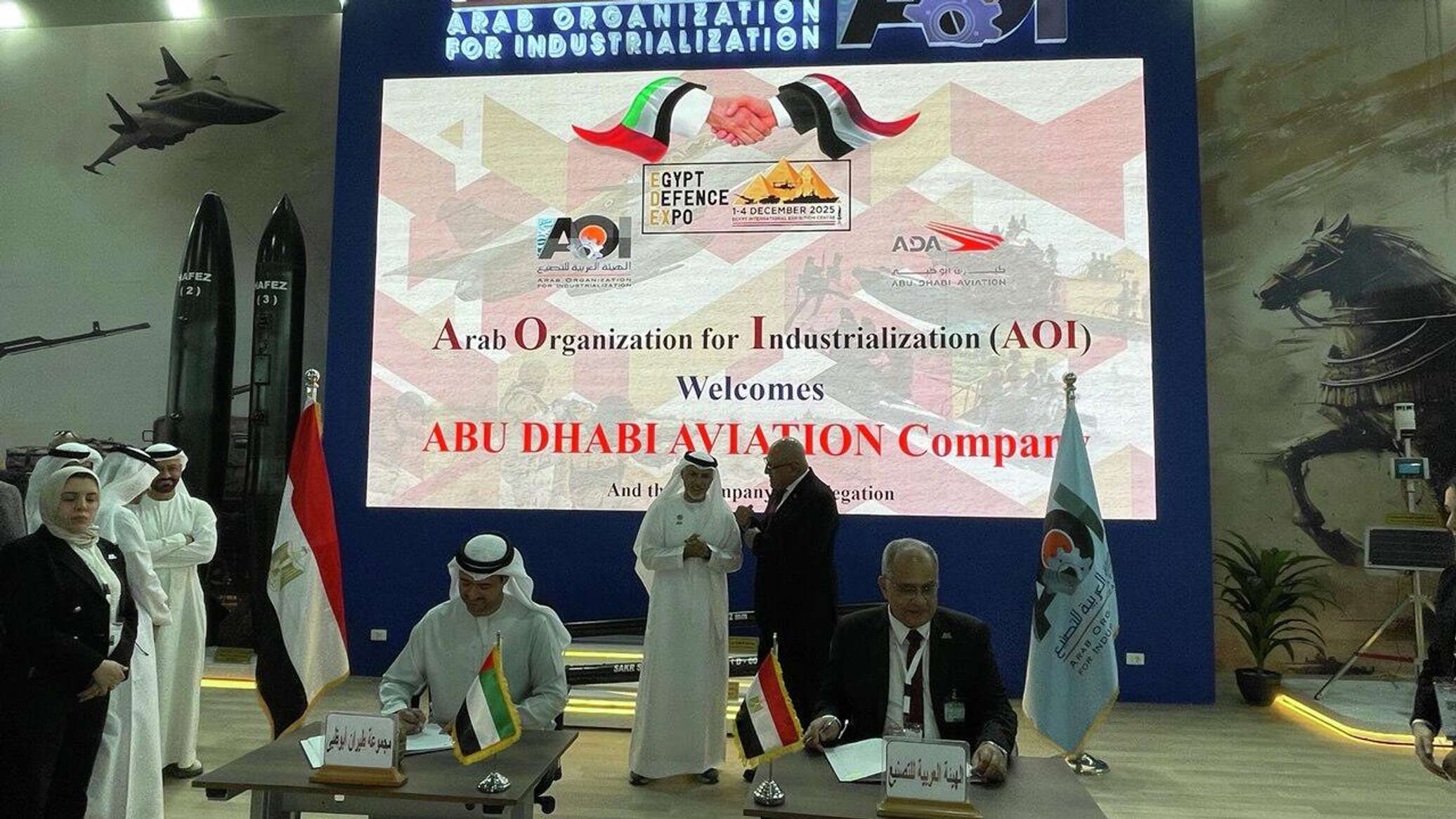 الهيئة العربية للتصنيع توقع 7 اتفاقيات مع الإمارات في مجال تصنيع الطائرات