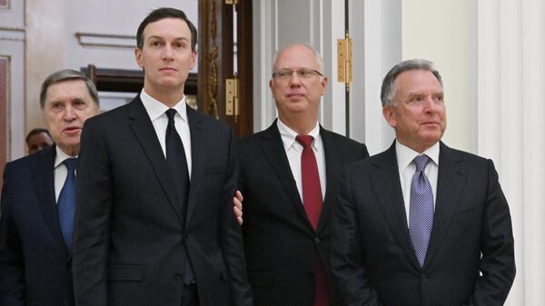 المبعوث الأمريكي ستيف ويتكوف خلال استقبال الرئيس الروسي فلاديمير بوتين له في الكرملين المبعوث الأمريكي ستيف ويتكوف خلال استقبال الرئيس الروسي فلاديمير بوتين له في الكرملين - سبوتنيك عربي