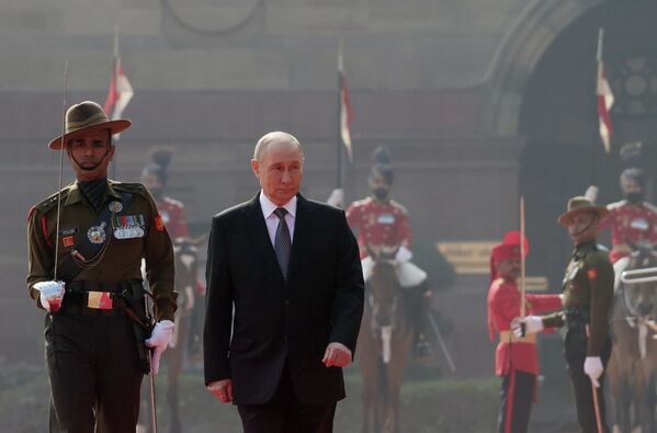 حفل استقبال بوتين في نيودلهي. - سبوتنيك عربي