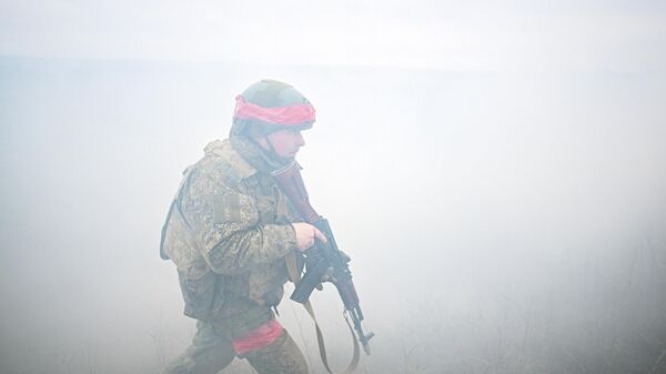 العمل القتالي لأفراد اللواء 123 للبنادق الآلية التابع لقوات مجموعة الجنوب - سبوتنيك عربي