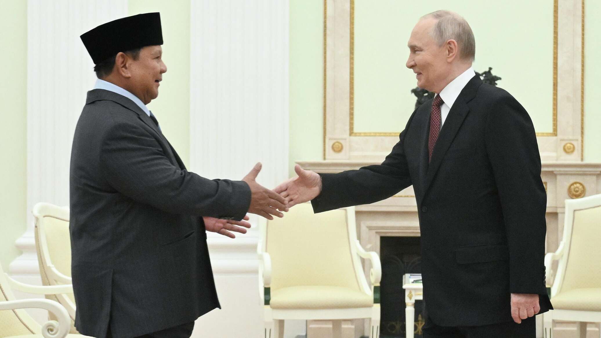 بوتين يستقبل نظيره الإندونيسي برابوو سوبيانتو في الكرملين