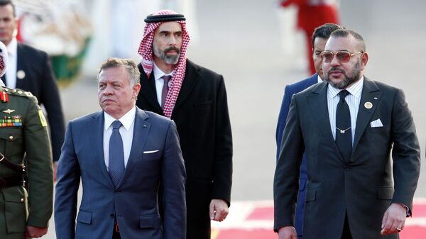 العاهل المغربي، الملك محمد السادس، وملك الأردن، عبد الله الثاني - سبوتنيك عربي