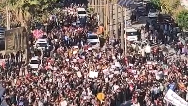 مظاهرات الساحل السوري تلبية لدعوة الشيخ غزال غزال - سبوتنيك عربي